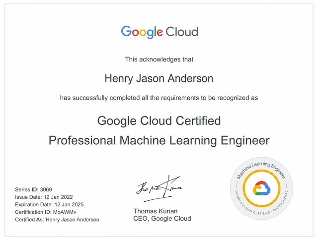 Google Cloud: Professional Machine Learning Engineer